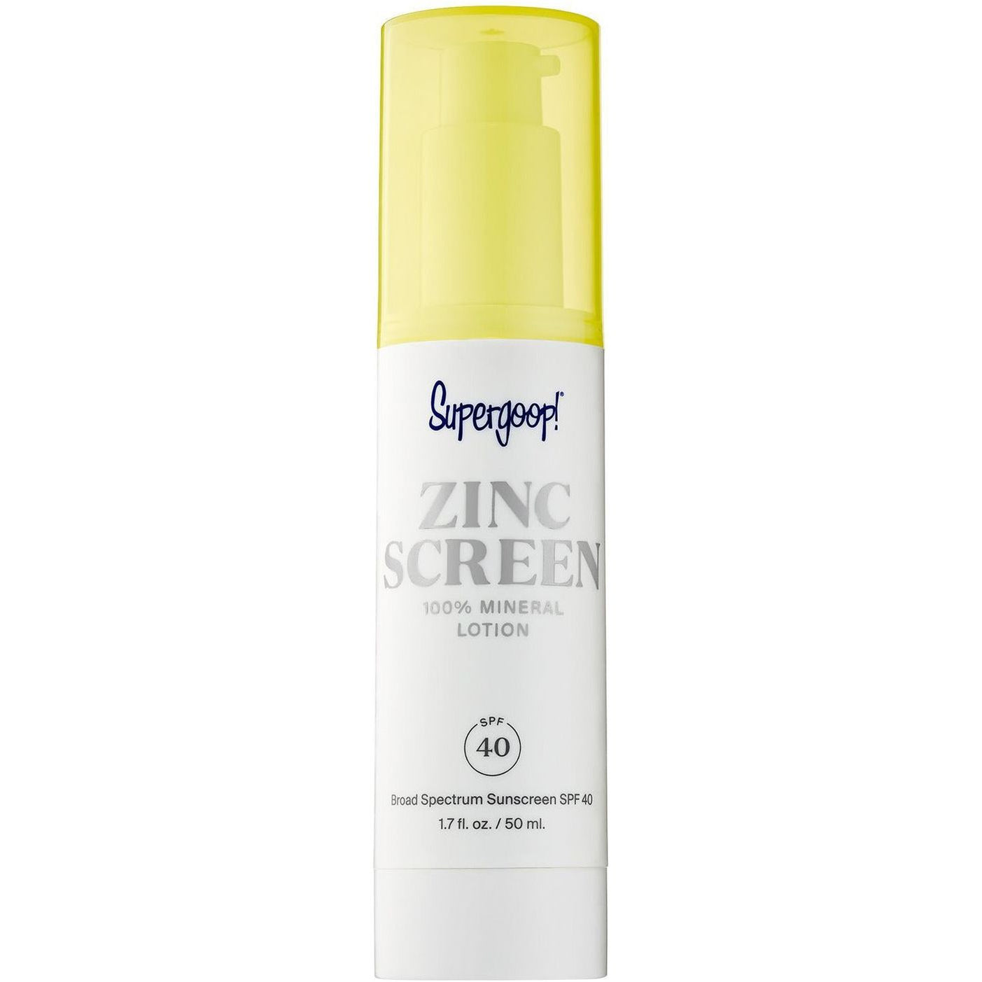 Supergoop Zincscreen 100 Mineral Lotion SPF40 SHERBER+RAD